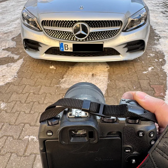 Gutachten-Termin an einer Mercedes C-Klasse